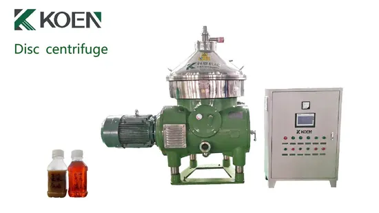 Biodiesel Centrifuge & Engine Oil Centrifugal Equipment - Disc Separator Machine for Efficient Clarification and Separation